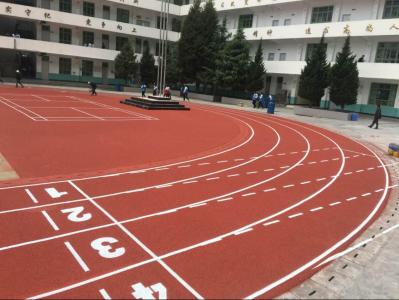 九龍縣中學透氣性塑膠跑道